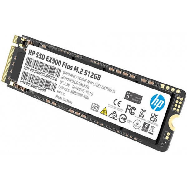 Фото - SSD-накопитель внутренний HP EX900 Plus M.2 2280 500GB PCI Ex Gen3 x4 3D NAND, Retail (35M33AA)