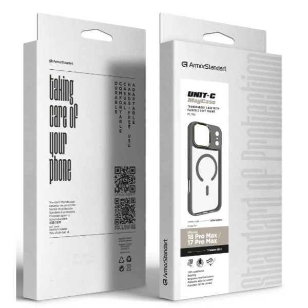 Фото - Чехол для смартфона Armorstandart Unit MagCase for Apple iPhone 18 Pro Max / 17 Pro Max Titanium Grey (ARM92352)