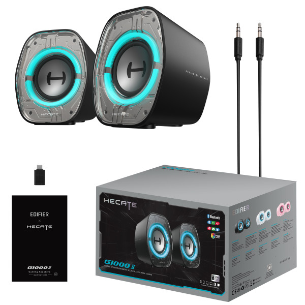 Фото - Компьютерная акустика компактная 2.0 Edifier Hecate G1000 II Black 2.0 USB/AUX/Bluetooth