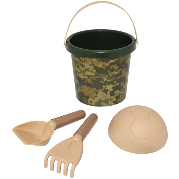 Фото - Набор для игры в песочнице Tigres "Каммуфляж" 4 ел. с термонаклейкой, Tigres (39911)
