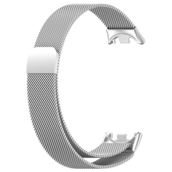 Фото - Ремінець для фітнес-браслету BeCover Milanese Style for Xiaomi Mi Smart Band 8 / 9 / 10 Silver (714602)