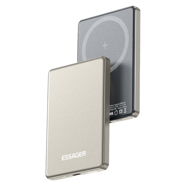Фото - Батарея мобільна Essager Cross-border magnetic 20W PD Li-Pol QC3.0 5000mAh (EDY5K-YJ0A-Z)