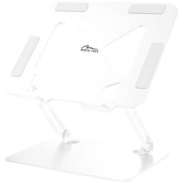Фото - Подставка под ноутбук Media-Tech Laptop Stand 10-17" Aluminum Alloy White (MT2661W) Фото - Подставка под ноутбук Media-Tech Laptop Stand 10-17" Aluminum Alloy White (MT2661W)