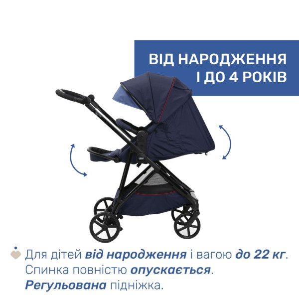 Фото - Коляска універсальна 2 в 1 Chicco 2 в 1 Seety (87097.79.01)