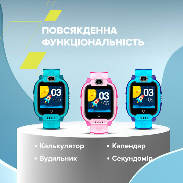 Фото - Детские часы Canyon Jondy KW-44 Kids 4G Camera GPS WiFi Music Blue (CNE-KW44BL)