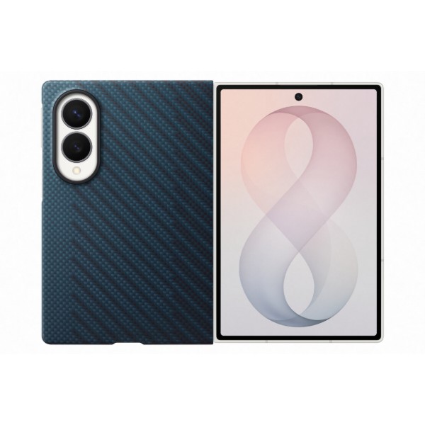 Фото - Чохол для смартфону Samsung Carbon Magnet Case Fold 8 Ultra Dark Blue (EF-KF971SNEGUA)