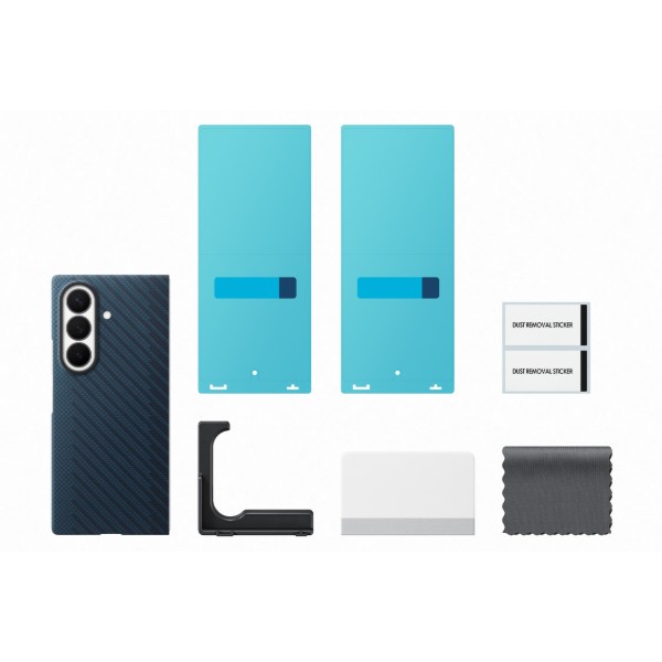 Фото - Чохол для смартфону Samsung Carbon Magnet Case Fold 8 Dark Blue (EF-KF976SNEGUA)