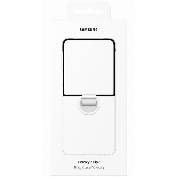 Фото - Чехол для смартфона Samsung Ring Case Clear Flip 7 Transparent (EF-QF766CTEGUA)