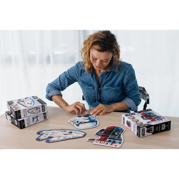 Фото - Пазли (5-7 років) Trefl Wooden Star Wars Шолом штурмовика 160 ел. (01888)