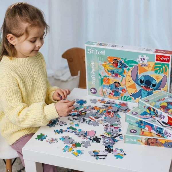 Фото - Пазлы (3-4 года) Trefl 24 Maxi Lilo&Stitch Счастливый день (43652)