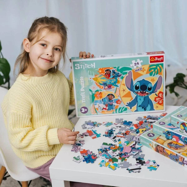 Фото - Пазлы (3-4 года) Trefl 24 Maxi Lilo&Stitch Счастливый день (43652)