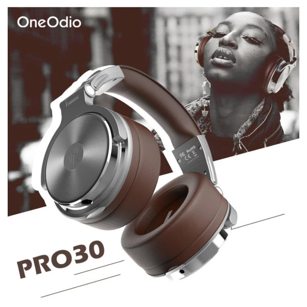 Фото - Навушники накладні дротові OneOdio Pro 30 Silver