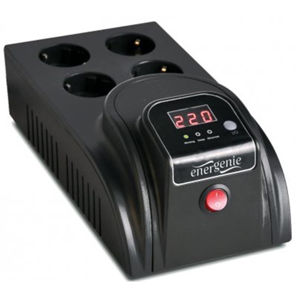 Фото - Стабилизатор напряжения EnerGenie EG-AVR-E1000-01 Фото - Стабилизатор напряжения EnerGenie EG-AVR-E1000-01