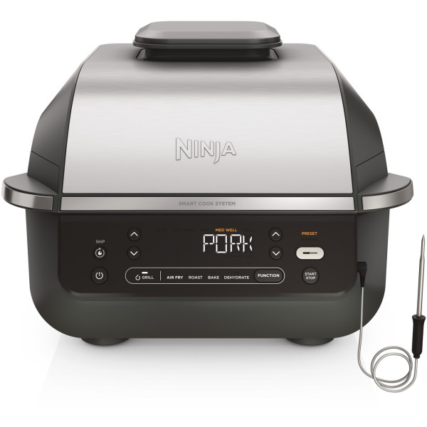 Фото - Гриль-барбекю електричний Ninja Foodi Air Grill & Air Fryer з Сooking probe (EG351EU)