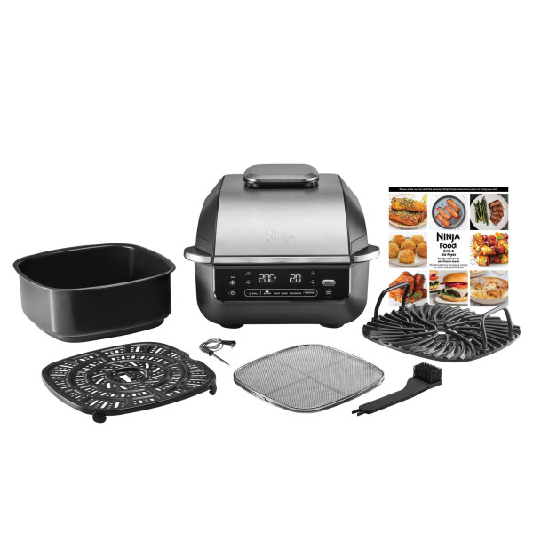 Фото - Гриль-барбекю електричний Ninja Foodi Air Grill & Air Fryer з Сooking probe (EG351EU)