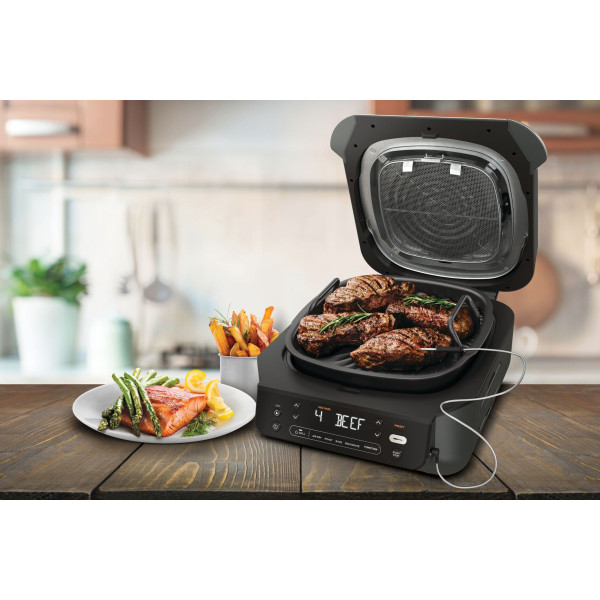Фото - Гриль-барбекю електричний Ninja Foodi Air Grill & Air Fryer з Сooking probe (EG351EU)