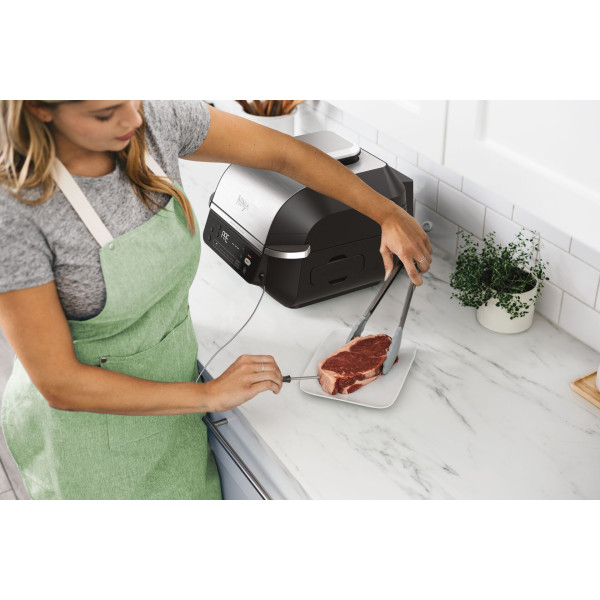 Фото - Гриль-барбекю електричний Ninja Foodi Air Grill & Air Fryer з Сooking probe (EG351EU)