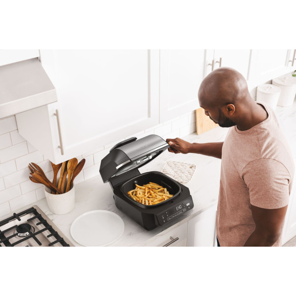 Фото - Гриль-барбекю електричний Ninja Foodi Air Grill & Air Fryer з Сooking probe (EG351EU)