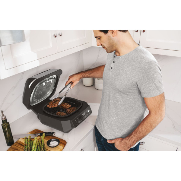 Фото - Гриль-барбекю електричний Ninja Foodi Air Grill & Air Fryer з Сooking probe (EG351EU)