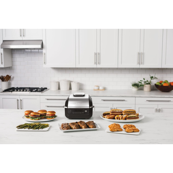Фото - Гриль-барбекю електричний Ninja Foodi Air Grill & Air Fryer з Сooking probe (EG351EU)