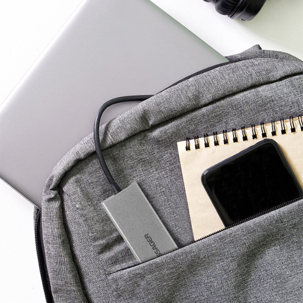 Фото - Хаб USB Baseus Essager Fanghe 5 in1 USB-C port (EHBC05-FH0G-P)