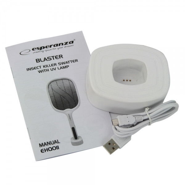 Фото - Електромухобійка Esperanza EHQ011 Insect Killer 3W + UV Lamp + світлодіод. ліхтар