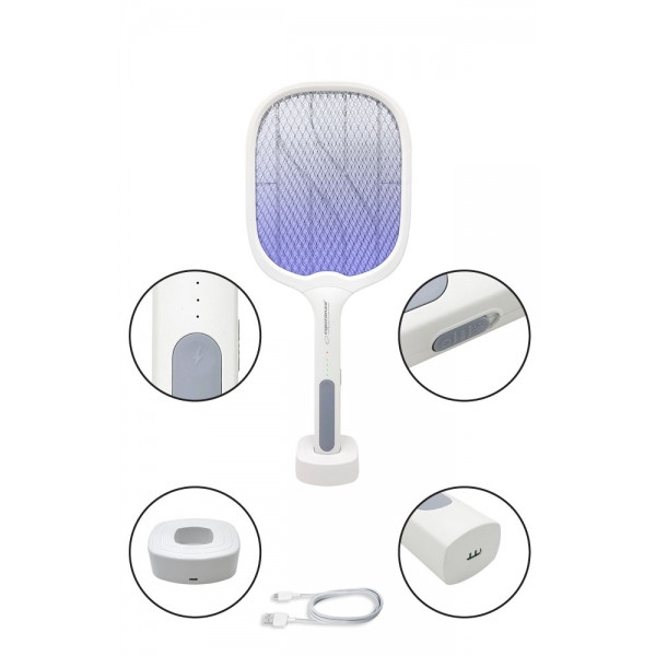 Фото - Електромухобійка Esperanza EHQ011 Insect Killer 3W + UV Lamp + світлодіод. ліхтар