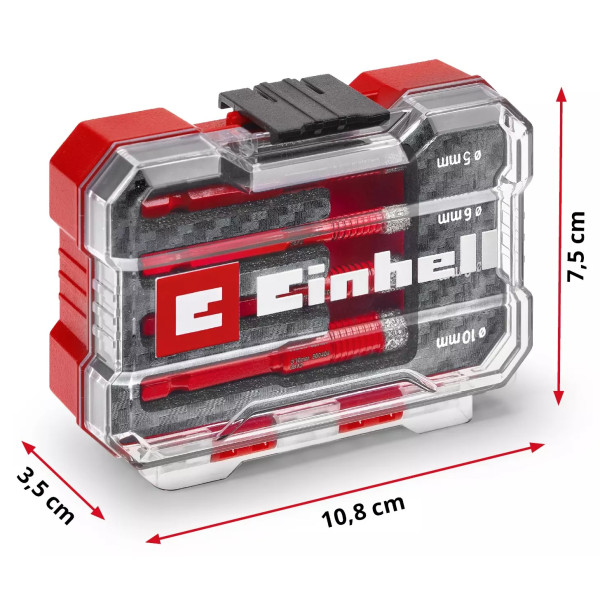 Фото - Сверло Einhell 5/6/8/10мм XS-Case 4 шт. (500404)