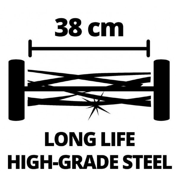 Фото - Газонокосилка аккумуляторная Einhell GE-HM 18/38 Li - Solo (3414200)
