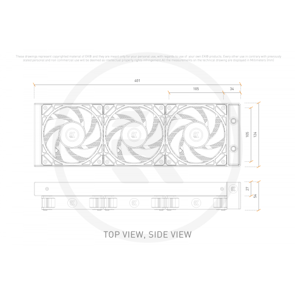 Фото - Водяная система охлаждения EKWB EK-Nucleus AIO CR360 Direct Die D-RGB - LGA1700 (3831109908334)