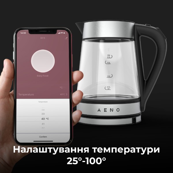 Фото - Електричний чайник AENO EK1S (AEK0001S)