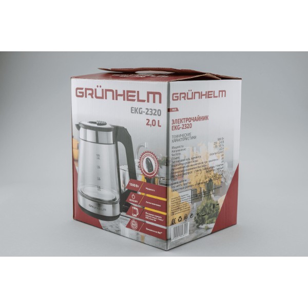 Фото - Уцінка - Електричний чайник Grunhelm EKG-2320 Black