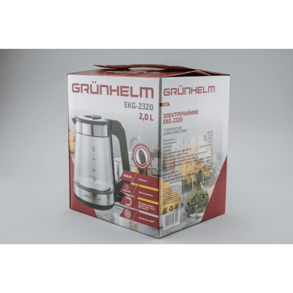 Фото - Уцінка - Електричний чайник Grunhelm EKG-2320 Black