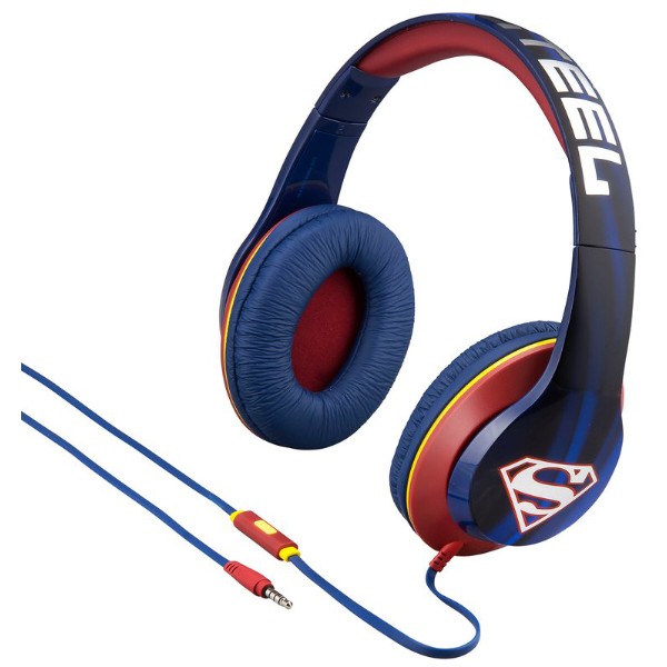 Фото - Наушники накладные проводные eKids iHome Warner Bros Superman Mic (RI-M40SU.FXV7)