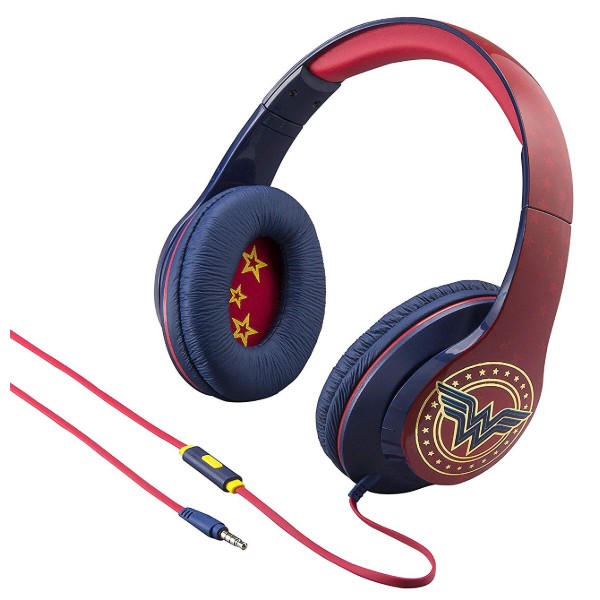 Фото - Навушники накладні дротові eKids iHome Warner Bros Wonder Woman Mic (RI-M40WW.FXV7)