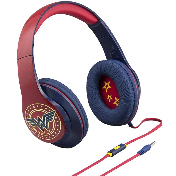 Фото - Навушники накладні дротові eKids iHome Warner Bros Wonder Woman Mic (RI-M40WW.FXV7)