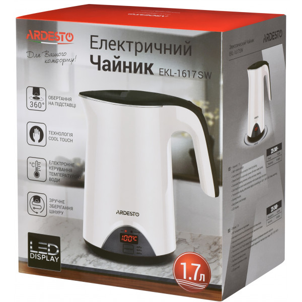 Фото - Электрический чайник ARDESTO EKL-1617SW