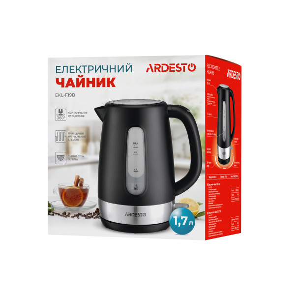 Фото - Електричний чайник ARDESTO EKL-F19B Black