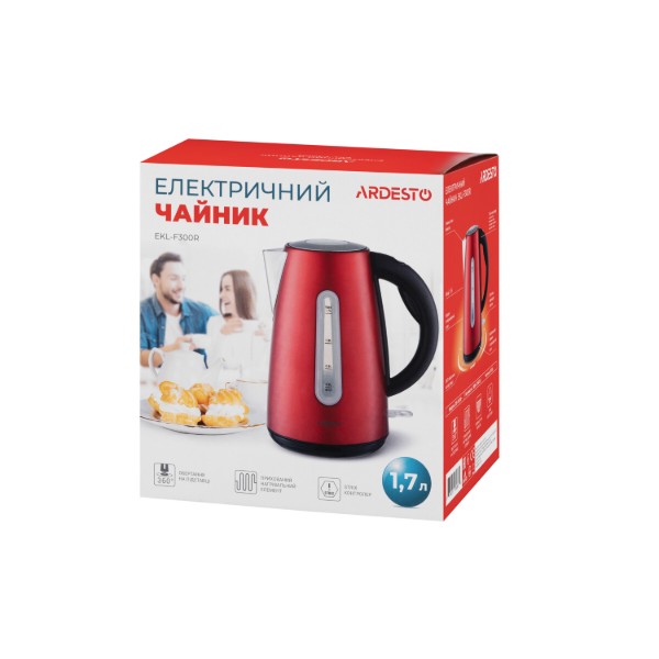 Фото - Электрический чайник ARDESTO EKL-F300R Red
