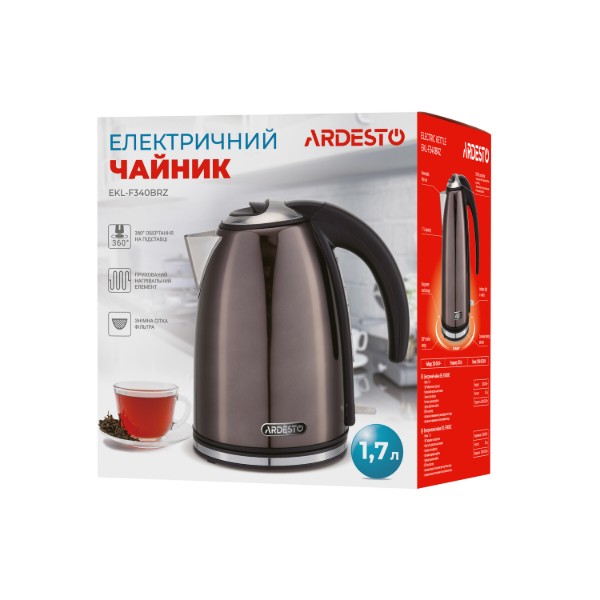 Фото - Електричний чайник ARDESTO EKL-F340BRZ Bronze