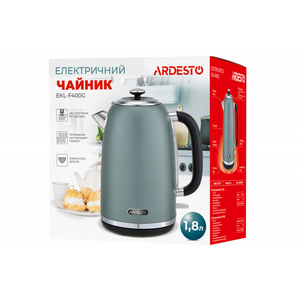 Фото - Электрический чайник Ardesto EKL-F400G