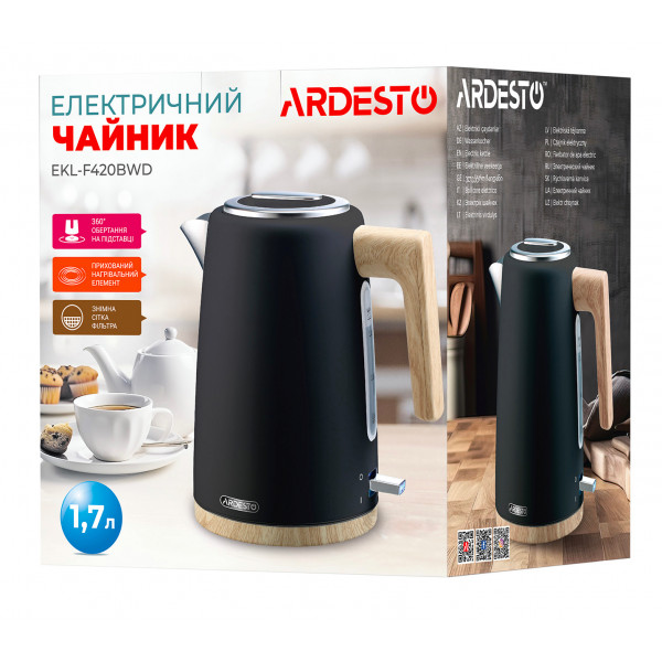 Фото - Електричний чайник Ardesto EKL-F420BWD
