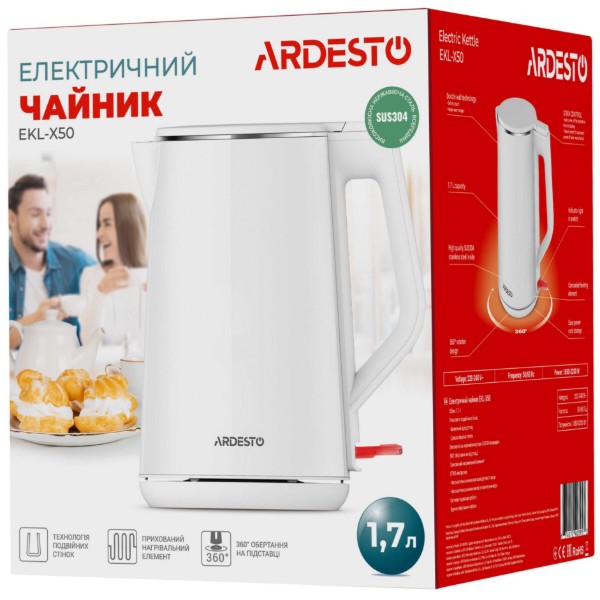 Фото - Електричний чайник ARDESTO EKL-X50