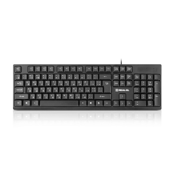 Фото - Клавиатура+мышь REAL-EL Kit-507 Black (EL123100055)