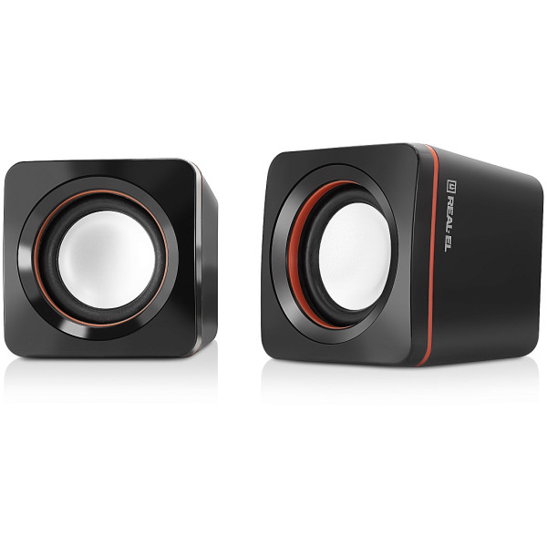 Фото - Комп'ютерна акустика компактна 2.0 REAL-EL S-13 Black (EL121100021)