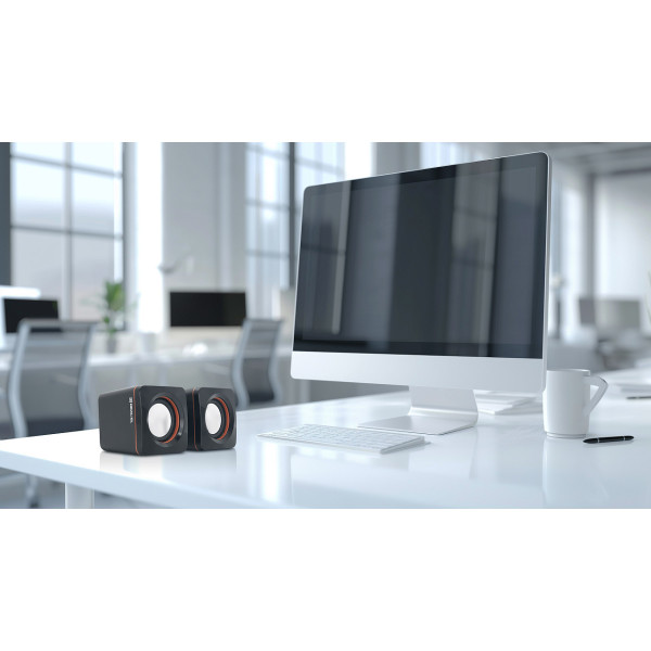 Фото - Комп'ютерна акустика компактна 2.0 REAL-EL S-13 Black (EL121100021)