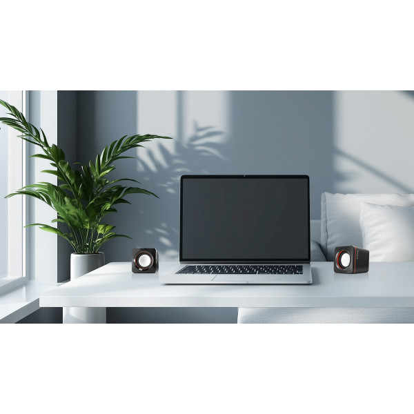 Фото - Комп'ютерна акустика компактна 2.0 REAL-EL S-13 Black (EL121100021)