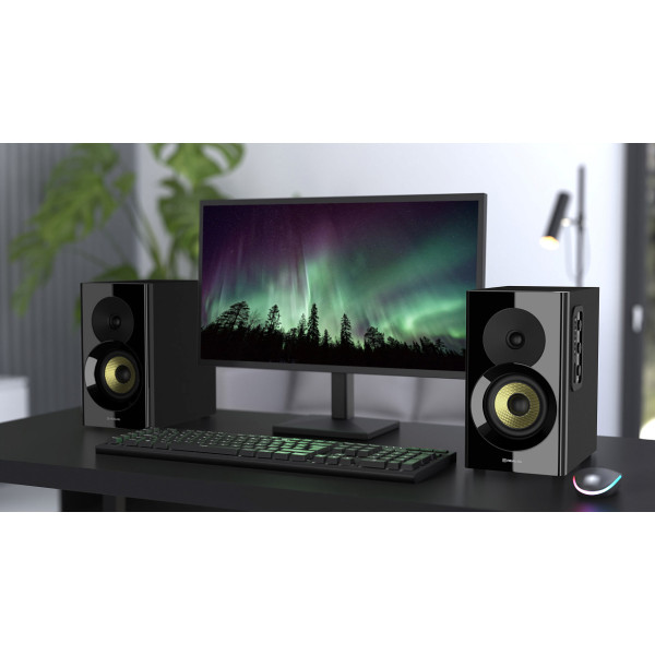 Фото - Комп'ютерна акустика звичайна 2.0 REAL-EL S-470 Black (EL121200018)