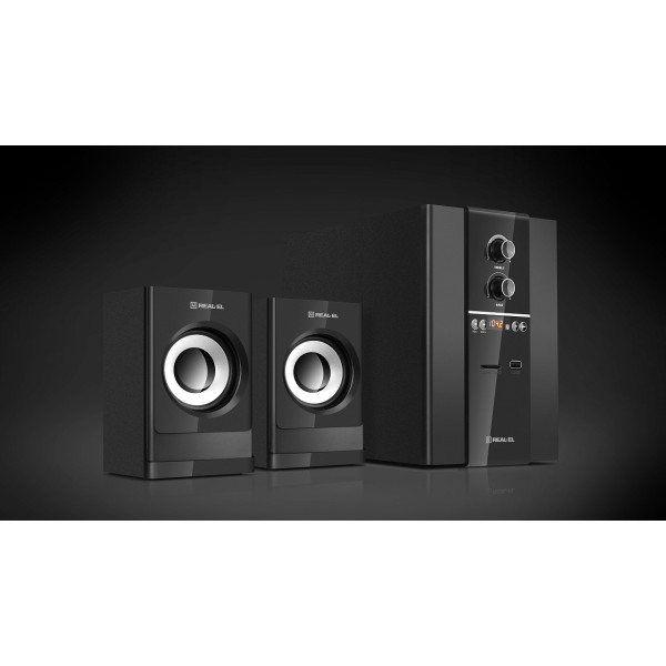Фото - Комп'ютерна акустика 2.1 REAL-EL M-355 Black (EL121300015)