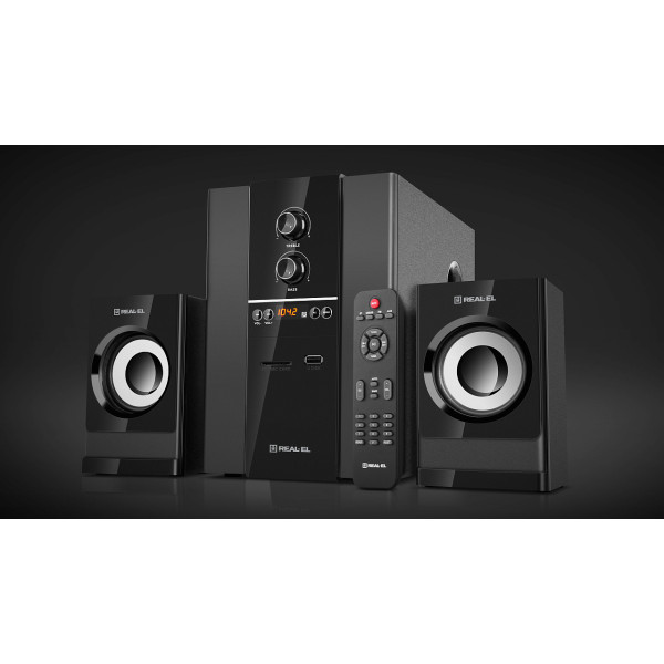 Фото - Комп'ютерна акустика 2.1 REAL-EL M-355 Black (EL121300015)